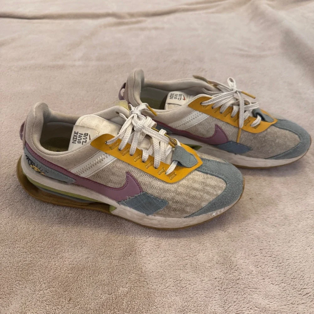 Nike Sun Club Waffle One Coconut Milk Pastel Beachy Coastal Sneaker SZ 8.5 - Picture 4 of 10
